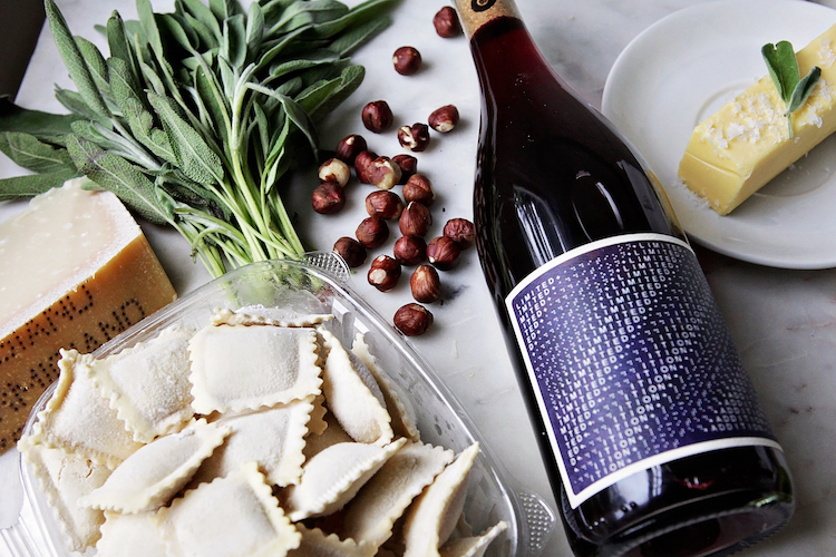 Squash Ravioli with Brown Butter Sage Sauce
