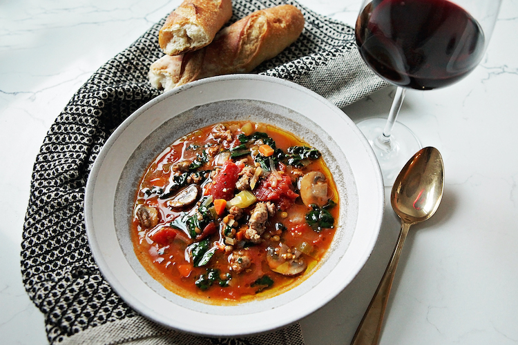 Hearty Sausage and Lentil Soup