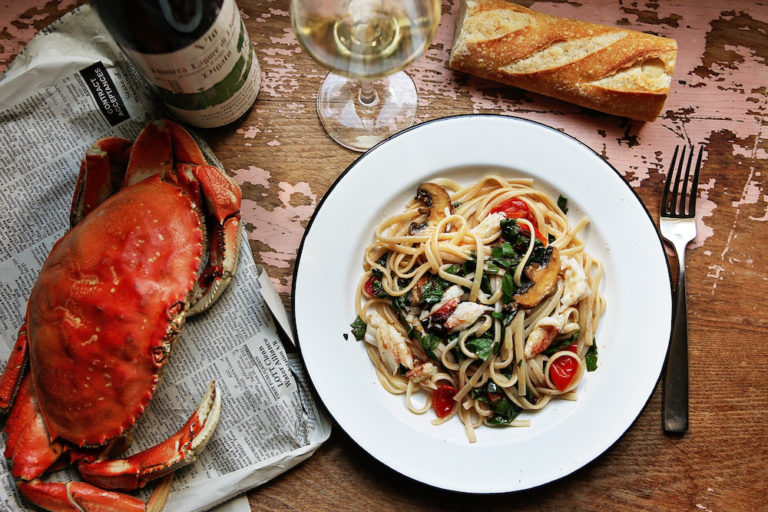 Brown Butter Crab & Tomato Linguine
